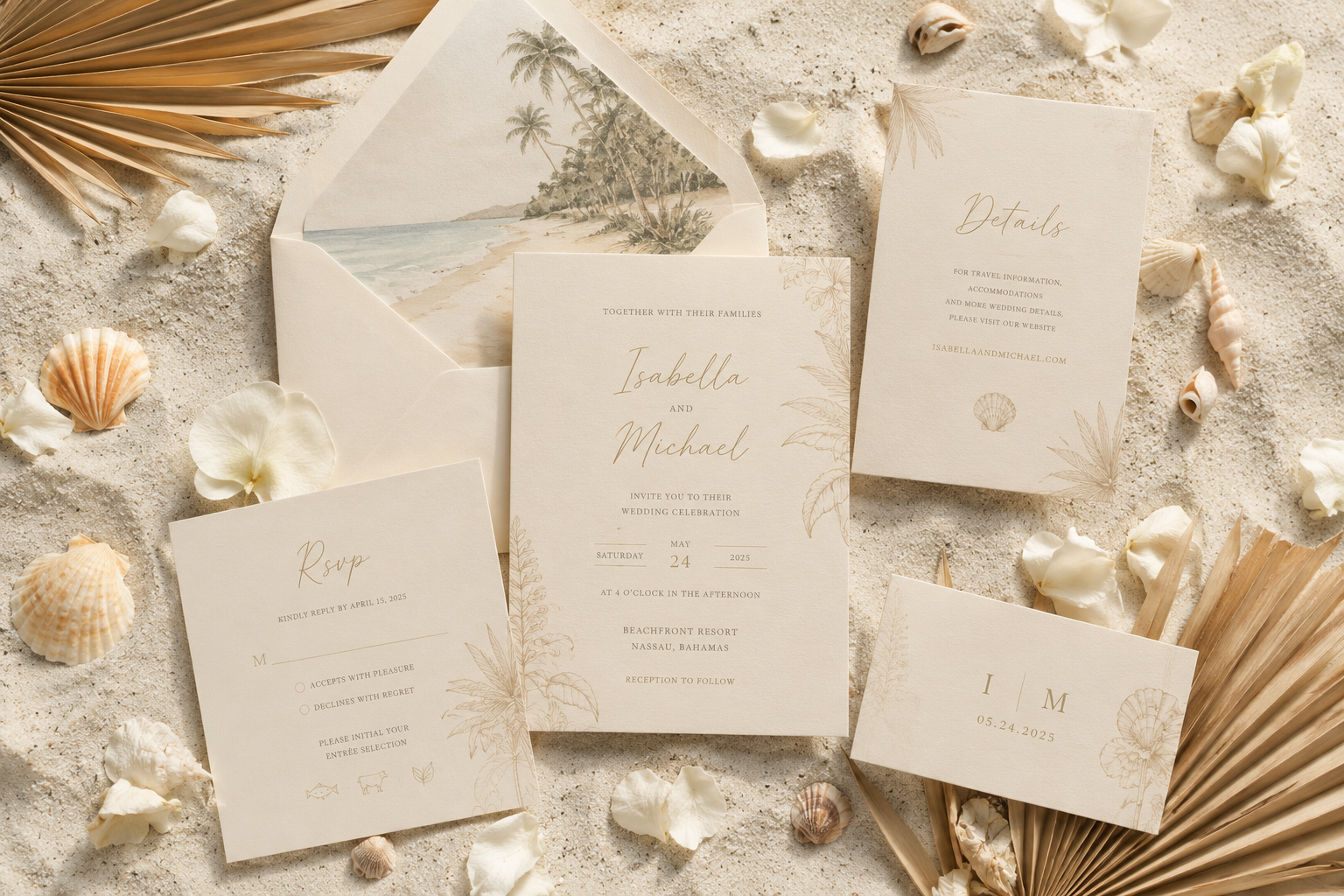 Beach Wedding Invitations